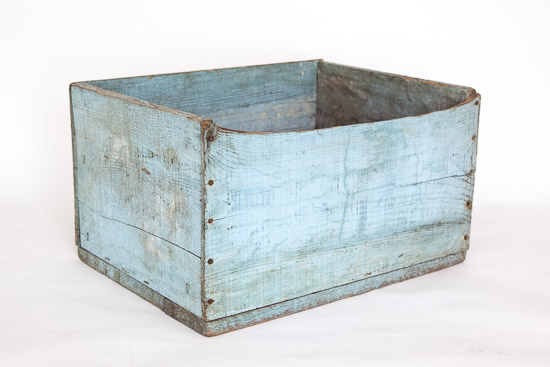 Light Blue Distressed Box $15
