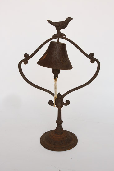 Country Tabletop Bell with Bird $8